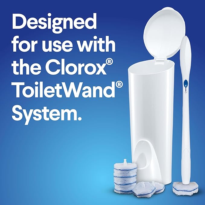 CLOROX ToiletWand Toilet Cleaner Refills,Toilet brush,Original,10 Count (Pack of 6)