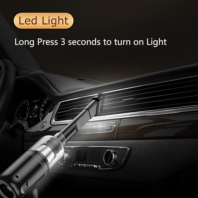 Mini Cordless Car Vacuum, Wireless Handheld Vacuum Cleaner,16000 Kpa Brushless High Power Suction, Portable 3 In 1 Little Vacuum &Air Blower & Pump,Usb-C Charge For Small Space At Car Home&Office