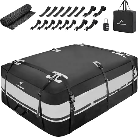 Maelstrom Rooftop Cargo Carrier,Car Roof Bag,21 Cubic Feet Waterproof Roof Rack Cargo Carrier,Tear Resistant Vehicle Car
