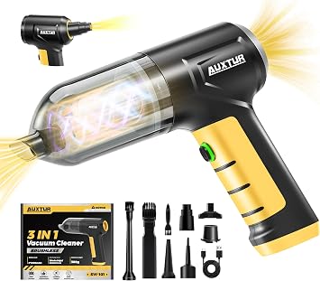 Handheld Car Vacuum Cleaner 3 in 1 High Power|15000PA Brushless Motor|Super Suction Portable Vacuum with Super Endurance