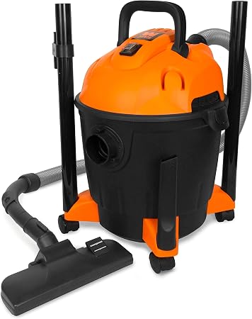 WEN VC4710 10-Amp 5-Gallon Portable HEPA Wet/Dry Shop Vacuum and Blower with 0.3-Micron Filter, Hose, and Accessories,Or