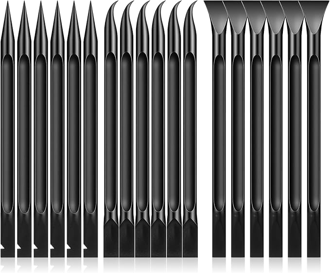 18 Pcs Car Cleaning Tools, Car Detailing Pick Set with Crevice Tool, Plastic Scraper Kit for Auto Interior, Non-Scratch Multi-Purpose Cleaner for Gaps, Stickers & Stains