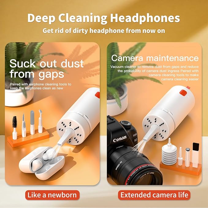 21-in-1 Keyboard Cleaning Kit Laptop Cleaner Computer Screen Cleaning Brush Tool Multi-Function Electronic Clean Gadgets for iPad iPhone Earbuds Headphones Camera Monitor More