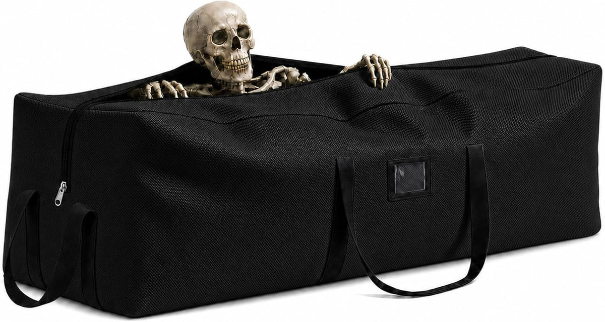 Halloween Skull Storage Bag, Fits Up 12 Ft Skeleton