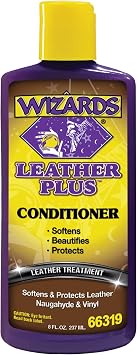 Wizards Leather Plus Conditioner - Moisturizing Car Leather Seat Cleaner and Conditioner - Cleans, Conditions and Protec