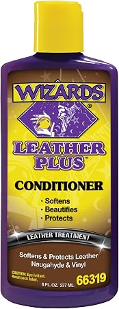 Wizards Leather Plus Conditioner - Moisturizing Car Leather Seat Cleaner and Conditioner - Cleans, Conditions and Protec