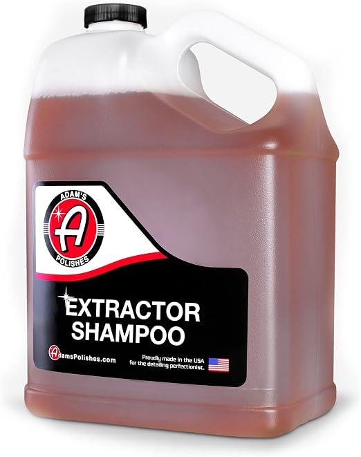 Adam's Polishes Carpet Extractor Shampoo - Best Vehicle Carpet Detailing Concentrate, Safe Car Flooring Wash For Heated 