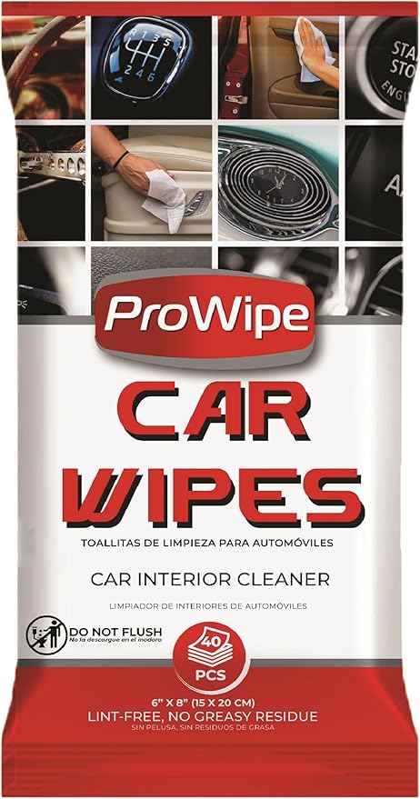 Car Cleaning Wipes - Car Interior Cleaner, Dashboard Cleaner, 4x40-160 Count Residue-Free Wipes for Interior Surfaces, From Dashboard to Leather Seats, Must Have Accessories