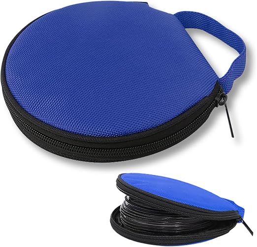 1 PC Car CD Large Capacity Storage Bag, CD Disc Storage Bag, DVD Oxford Cloth Round Storage Box, Universal for Most Cars