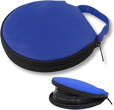 1 PC Car CD Large Capacity Storage Bag, CD Disc Storage Bag, DVD Oxford Cloth Round Storage Box, Universal for Most Cars