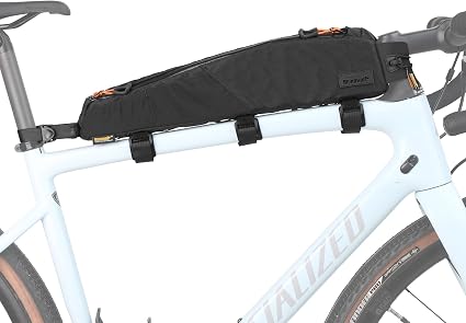 Rhinowalk Bike Top Tube Bag Bicycle Front Frame Bag Waterproof Bike Bag 2.1L with Dual Side Mesh Pockets for MTB Road Bi