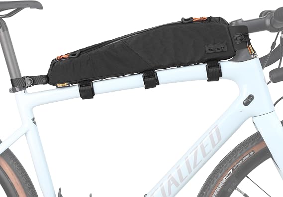 Rhinowalk Bike Top Tube Bag Bicycle Front Frame Bag Waterproof Bike Bag 2.1L with Dual Side Mesh Pockets for MTB Road Bi