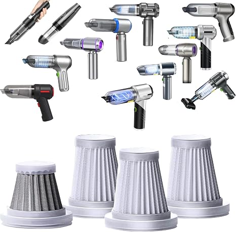 1 Steel + 3 Hepa Replacement 2 inch Filters Compatible with IYOFINE ST-6653 Plus, Houscly-ST6653, IHE HL-107, Saker, Sak