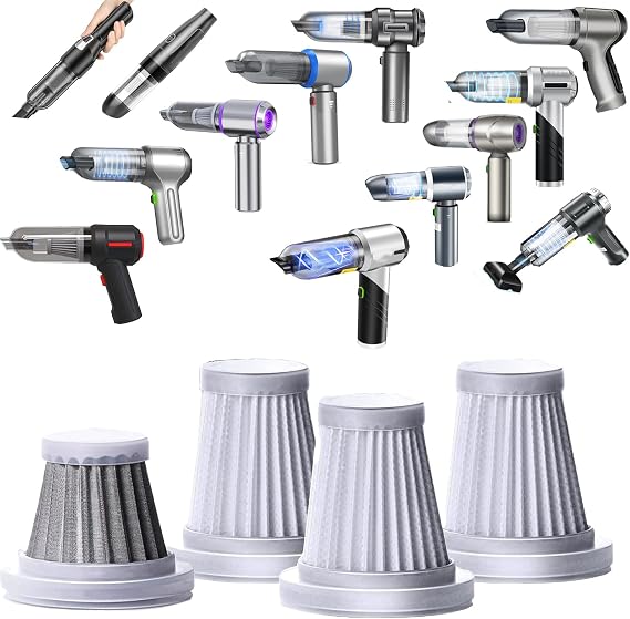 1 Steel + 3 Hepa Replacement 2 inch Filters Compatible with IYOFINE ST-6653 Plus, Houscly-ST6653, IHE HL-107, Saker, Sak