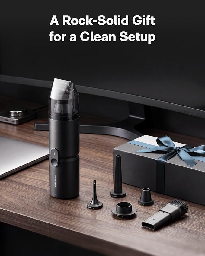 HOTO Handheld Vacuum Cleaner Cordless, Mini Vacuum Cleaner with 15000Pa Suction Power, Compressed Electric Air Duster Air Blower for Desk, PC Setup, Keyboard, Coffee Station Grounds