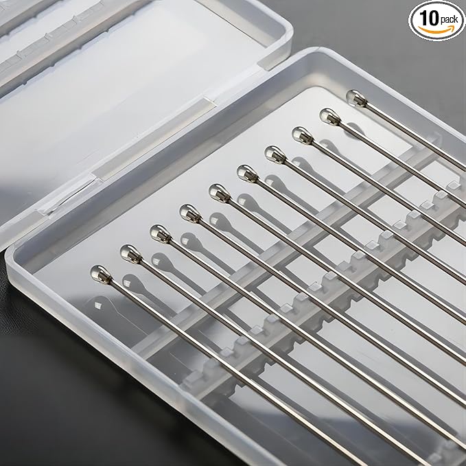 ESD Safe Sticky Gel Swabs (2.5mm/0.10") – Precision Cleaning for Camera Sensors, PCBs, Semiconductors & Delicate Electronics – Residue-Free, Scratch-Free(Transparent-10Packs, High Viscosity)