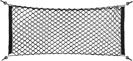90x40cm Car Rear Storage Bag,Adjustable Elastic Duty Cargo Net Car Trunk Net Car Rear Storage Bag Nylon Car Trunk Rear C