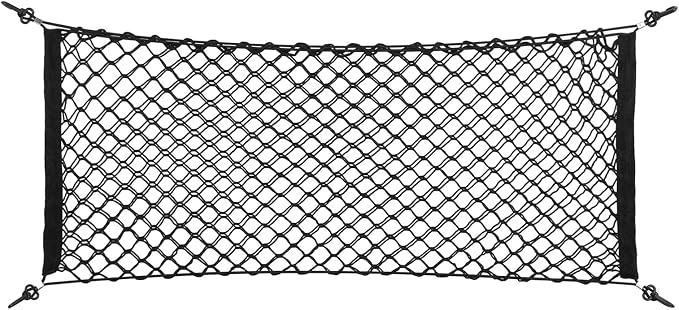 90x40cm Car Rear Storage Bag,Adjustable Elastic Duty Cargo Net Car Trunk Net Car Rear Storage Bag Nylon Car Trunk Rear C