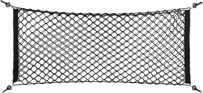 90x40cm Car Rear Storage Bag,Adjustable Elastic Duty Cargo Net Car Trunk Net Car Rear Storage Bag Nylon Car Trunk Rear C