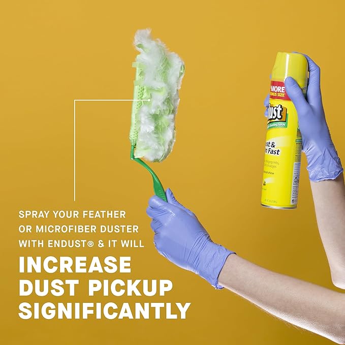Endust Lemon Zest Multi-Surface Dusting and Cleaning Spray, Lemon Zest, 3-Pack