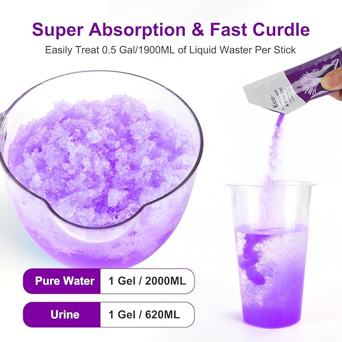 Poo Gel for Portable Toilet, Poo Gel for Camping Toilet, Poo Deodorizing Treatment Portable for car Camping Camping Toilet Bags