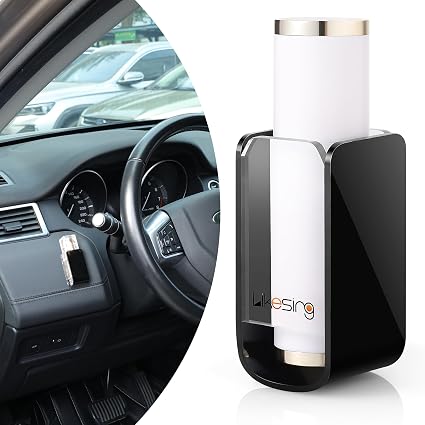 Likesing Chapstick Holder for Car, 1 Divider Acrylic Chapstick Holder-Black