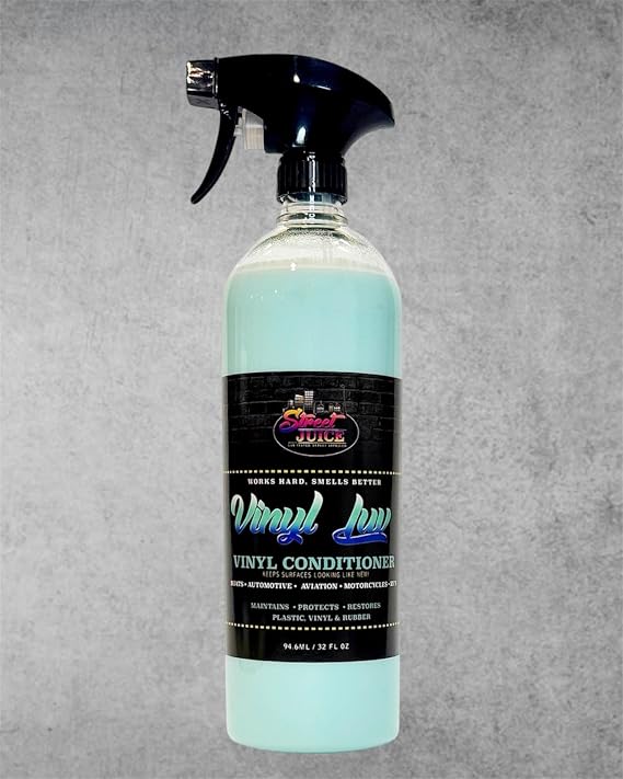 Vinyl Luv VL-32 Vinyl and Rubber Sprayable Conditioner for Cars, Trucks, Motorcyles, Boats, & RV Interiors, and More Scr