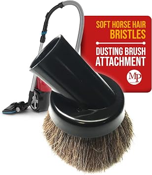 MP Maresh Products Household Cleaning Vacuum Brush Attachment - Horse Hair Vacuum Cleaner Accessories, Soft, Dust Floor 