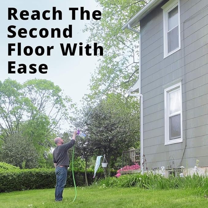 Rejuvenate Dual System Outdoor Window Cleaner & House Siding Cleaner with Hose-End Attachment 32 Fl Oz (Pack of 2)