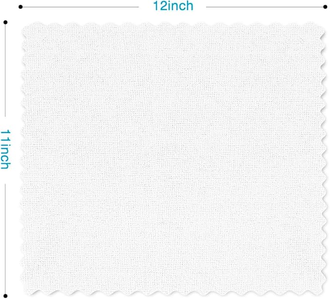 Orighty Microfiber Cleaning Cloth, 5 Pack Highly Absorbent Cleaning Rags, Household Cleaning Supplies, Reusable Lint Free Cloths Microfiber Rag for House, Kitchen, Car Care, 12x11 inch, White