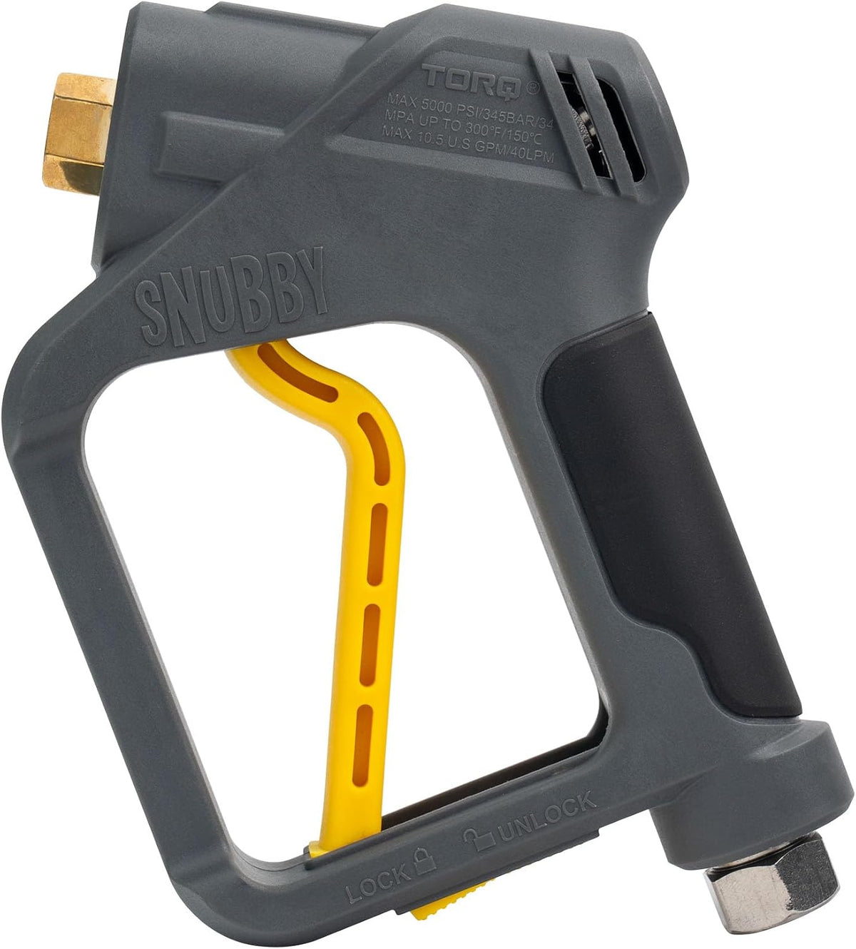 Snubby Short Pressure Washer Gun with Foam Cannon Attachment