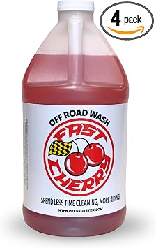 Fast Cherry Off-Road Vehicle Wash 64 oz Concentrated Mud & Grime Remover; High-Foam Soap for Dirt Bikes, ATVs, UTVs, SXS
