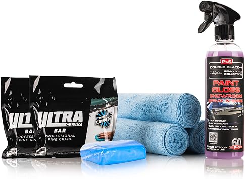 The Rag Company - Clay Bar Kit – Remove Embedded Contaminants & Restore Smooth Paint – Includes Premium Clay Bars, Clay 