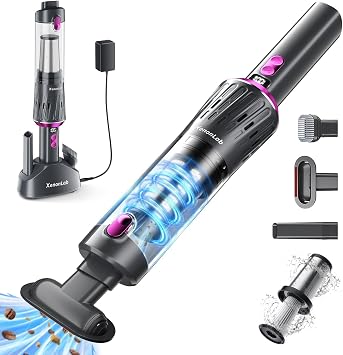 Handheld Vacuum Cordless 25000Pa Car Vacuum 3-in-1 Handheld Vacuum, Includes Smart Display and Charging Base Hand Vac Co