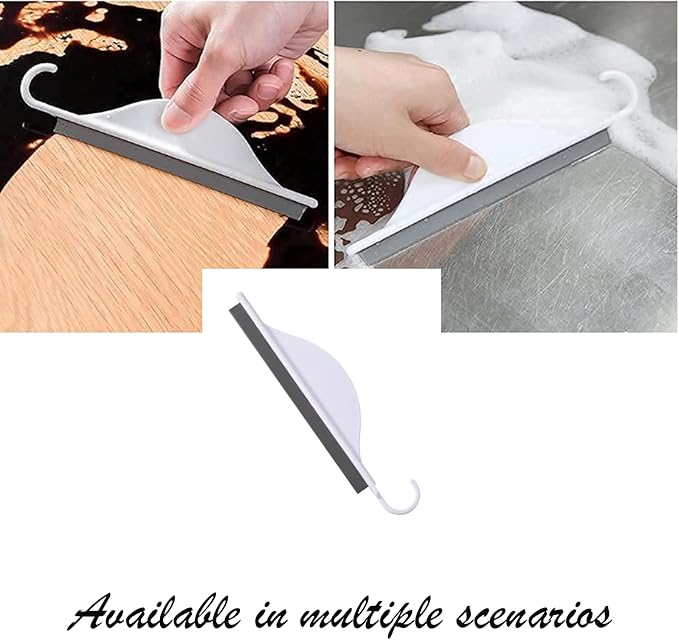 Kitchen Squeegee, 5 Pcs Shower Glass Cleaner Squeegee with Hook for Cleaning Window, Sink, Bathroom