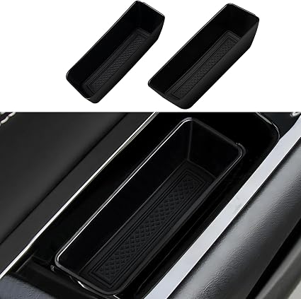 Canvcle Door Side Storage Tray Organizer for 2015-2025 2026 Ford Edge Accessories, Front Door Handle Storage Box Insert 
