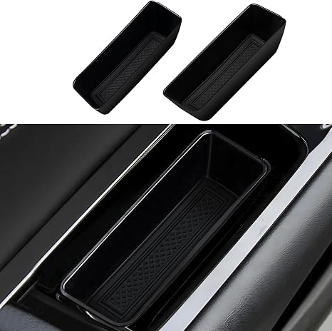 Canvcle Door Side Storage Tray Organizer for 2015-2025 2026 Ford Edge Accessories, Front Door Handle Storage Box Insert 