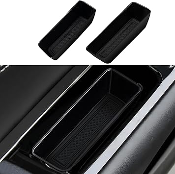 Canvcle Door Side Storage Tray Organizer for 2015-2025 2026 Ford Edge Accessories, Front Door Handle Storage Box Insert 