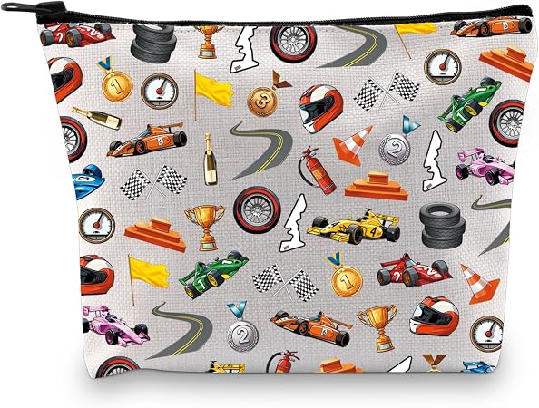 Zuo Bao Racing Cosmetic Bag Funny Drag Racing Lover Car Race gift Racing Driver Gift Racing Club Gift (Car Race)