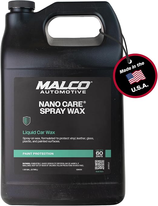 Malco Nano Care Spray Wax for Interior and Exterior Use, 1 Gallon