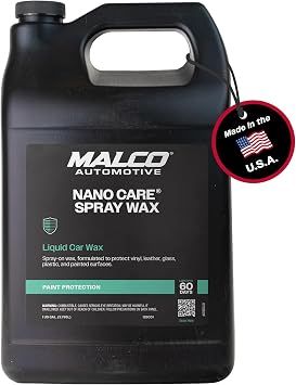 Malco Nano Care Spray Wax for Interior and Exterior Use, 1 Gallon