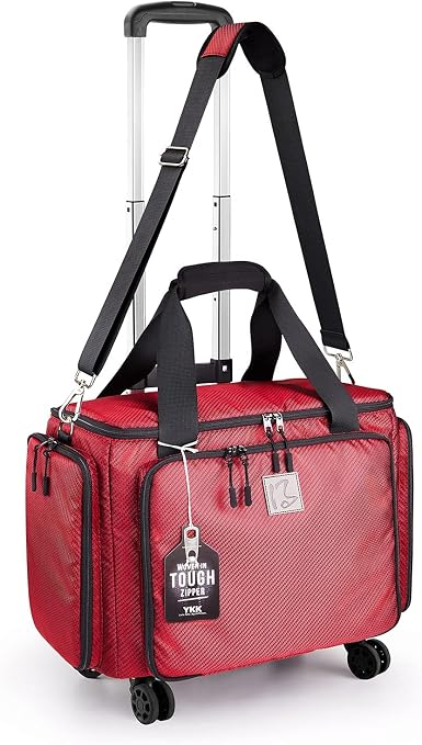 Rolling Sewing Machine Bag with Universal wheels,Sewing Machine Carrying Case with YKK zipers, Compatible most Standard 