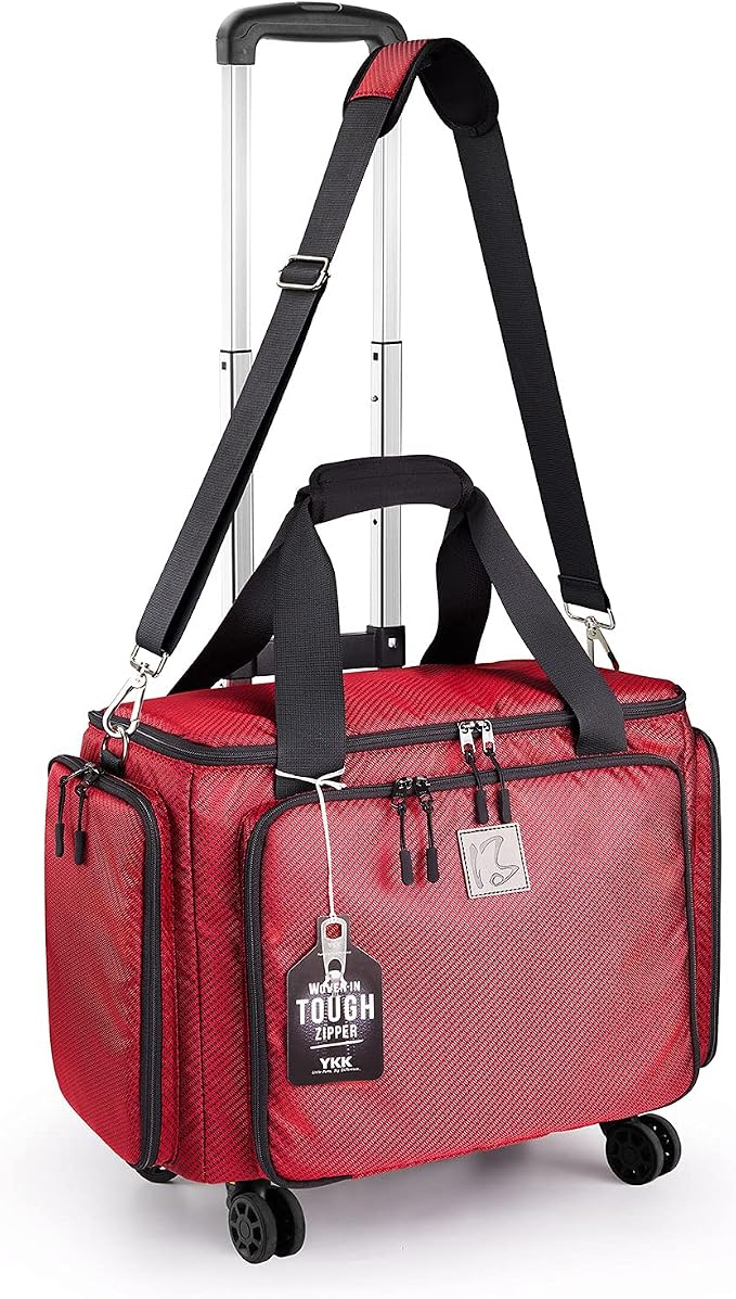Rolling Sewing Machine Bag with Universal wheels,Sewing Machine Carrying Case with YKK zipers, Compatible most Standard 