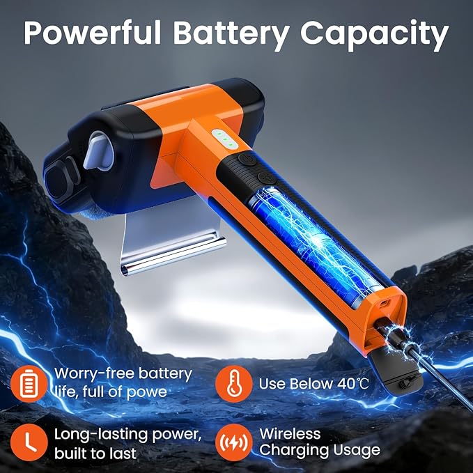 Electric Grill Brush, 950 RPM Cordless Electric BBQ Grill Cleaner with 4500mAh Battery, LED Light, 304 Stainless Steel Brush Head, No Preheating Grill, Heavy Duty Grill Clean Tool for Outdoor Grill