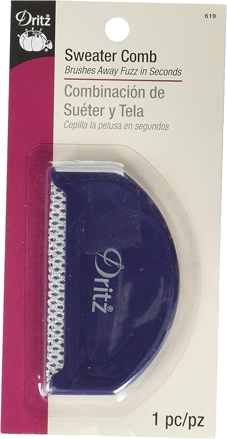 Dritz Sweater Comb Fabric Care, Dark Navy Blue