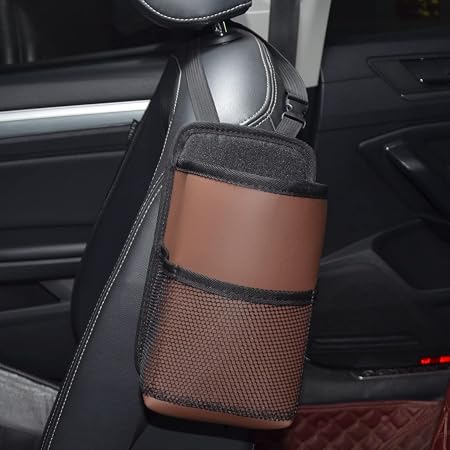 Large Car Cup Holder, 80oz Water Bottle Organizer Bag & Big Drinks