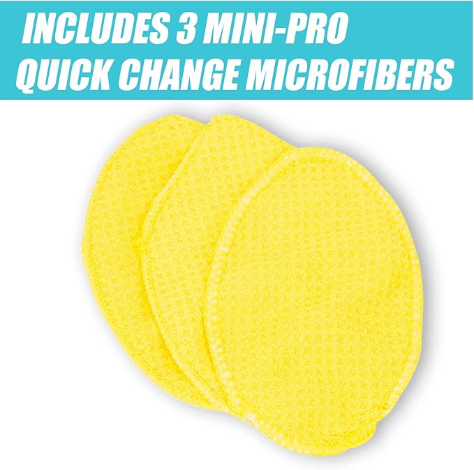 Invisible Glass 95164 Reach & Clean Wet-Dry Pro Windshield Cleaning Tool With Extendable Handle, Standard and Mini Cleaning Heads, Reusable Microfiber Pads, and Storage Bag for Auto and Home Glass