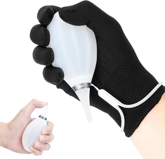 [Upgraded Version] Soft Tip Silicone Camera Dust Blower Lens Air Blower,Camera Lens Cleaner Air Blower for Sensor LCD Keyboards Filters Alcohol Ink Printing,Dust Blower Replace Canned Air-White