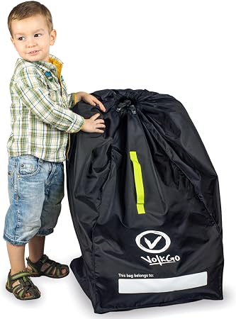 V VOLKGO Car Seat Travel Bag For Airplane with Carrying Handles, No Shoulder Straps, Car Seat Bags for Air Travel Carsea