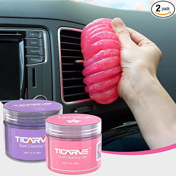 TICARVE 2 Pack Cleaning Gel for Car Putty Car Accessories Car Detailing Kit